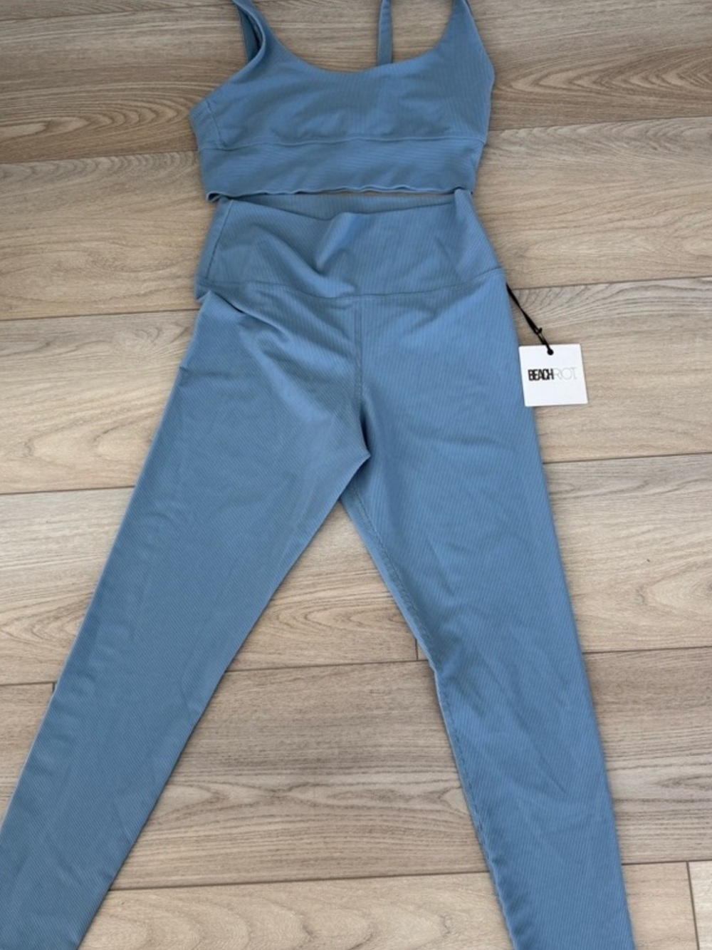 Beach Riot Leggings & Top Set Blue XL